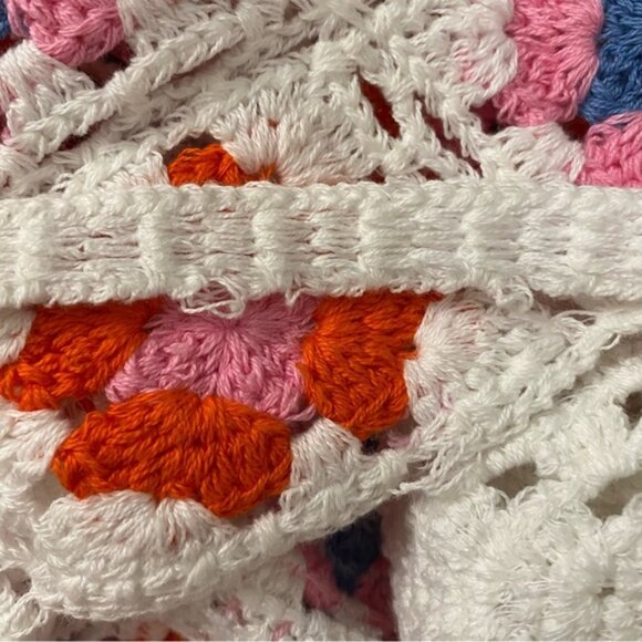 Altar'd State Women’s XL Crochet Crop Top NWOT, Multicolor festival style - Picture 6 of 7